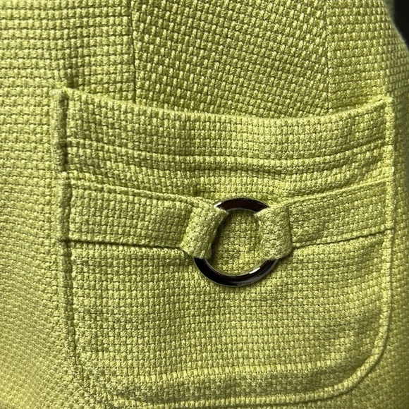 Casual corner size 6 blazer crop jacket lime green green with 4 button front - Picture 7 of 17